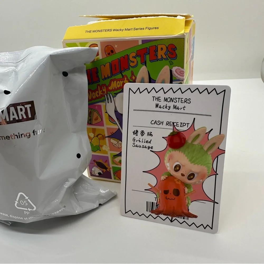 NWT Pop Mart | Wacky Mart Series Figure Confirmed Grilled Sausage Open Box